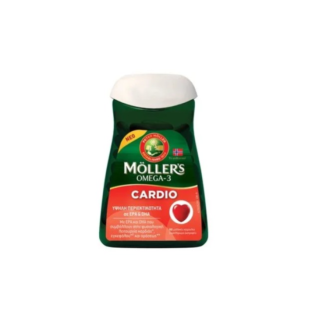 Mollers Omega 3 Cardio Μουρουνέλαιο & Ιχθυέλαιο 60 μαλακές κάψουλες