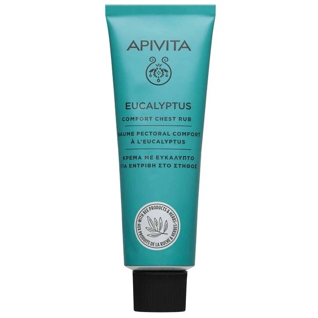 Apivita Eucalyptus Comfort Chest Rub Κρέμα Με Ευκάλυπτο Για Εντριβή Στο Στήθος, 50ml