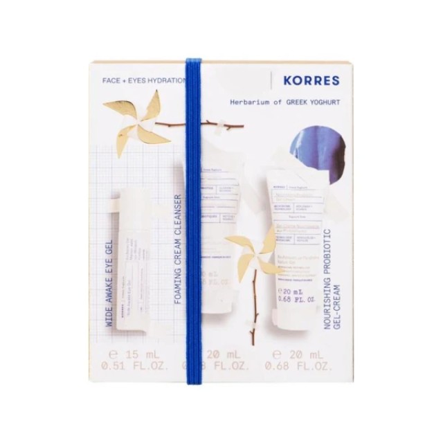 Korres Promo Greek Yoghurt Eye Gel 15ml & Cleanser 20ml & Face Cream 20ml