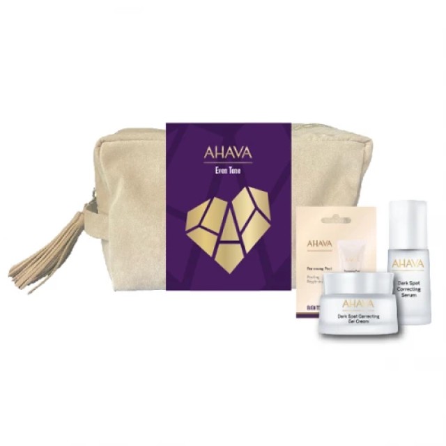 AHAVA PROMO EVEN TONE DARK SPOT CORRECTING GEL CREAM 50ml & SERUM 30ml & FACIAL RENEWING PEEL 8ml