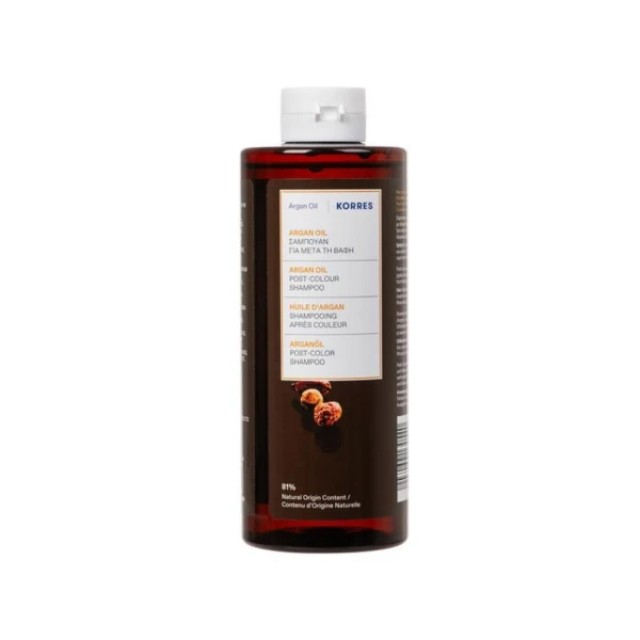 Korres Argan Oil Σαμπουάν για Μετά την Βαφή, 400ml