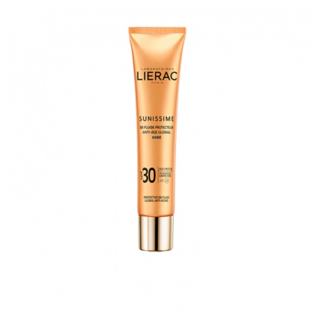 LIERAC Sunissime BB Fluide Protecteur Anti-Age Global Dore SPF30, 40 ml