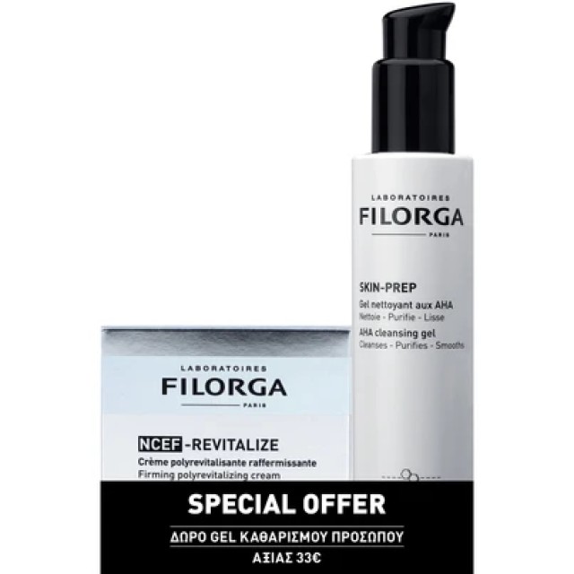 Filorga Promo NCEF-Revitalize Firming Polyrevitalizing Cream 50ml & Δώρο Skin-Prep AHA Cleansing Gel 150ml