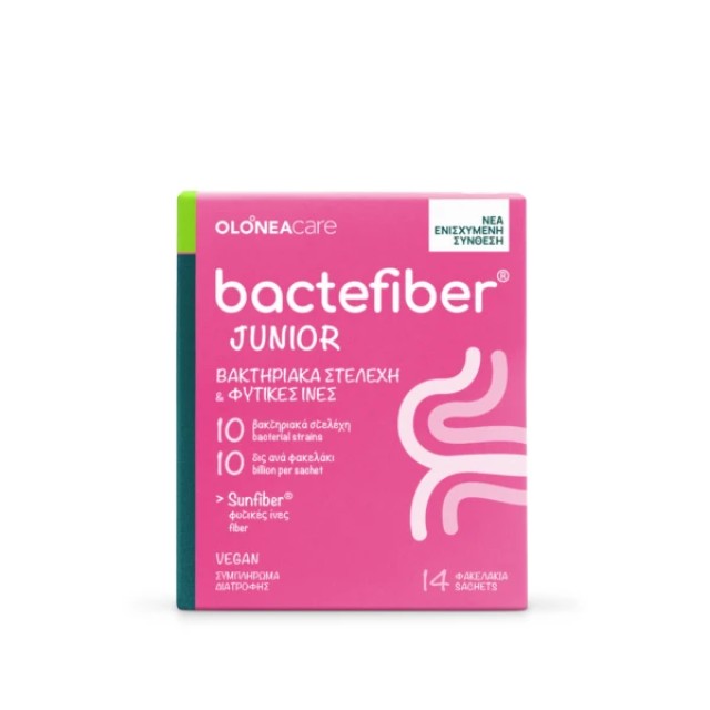 Olonea Bactefiber Organic Junior, Φυτικές Ίνες 14 Φακελάκια