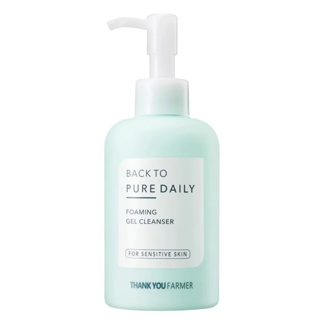 Thank You Farmer Back to Pure Daily Foaming Gel Cleanser Aφρώδες gel Καθαρισμού Προσώπου για Ευαίσθητες Επιδερμίδες, 200ml