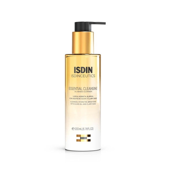 ISDIN Essential Cleansing Καθαρισμός προσώπου με υφή έλαιο-σε-γαλάκτωμα 200ml