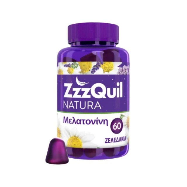 ZzzQuil Natura Συπλήρωμα Διατροφής με Μελατονίνη 60 ζελεδάκια φρουτα του δασους