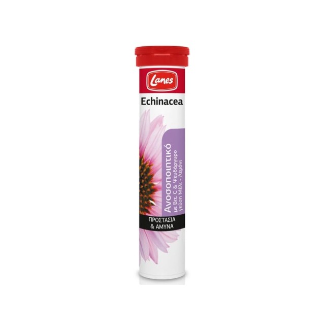 Lanes Echinacea με Βιταμίνη C Γεύση Μέλι-Λεμόνι 20 Αναβράζοντα Δισκία