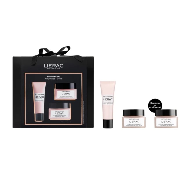 Lierac Set Lift Integral The Regenerating Night Cream Ανταλλακτικό 50ml , The Firming Day Cream 50ml & The Neck-Decollete Cream 50ml