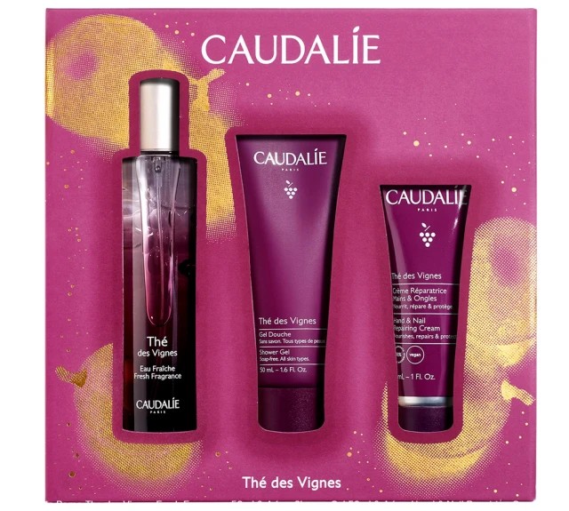 Caudalie Set The Des Vignes Fresh Fragrance Γυναικείο Άρωμα 50ml & Δώρο The Des Vignes Shower Gel 50ml & The Des Vignes Hand & Nail Repairing Cream 30ml