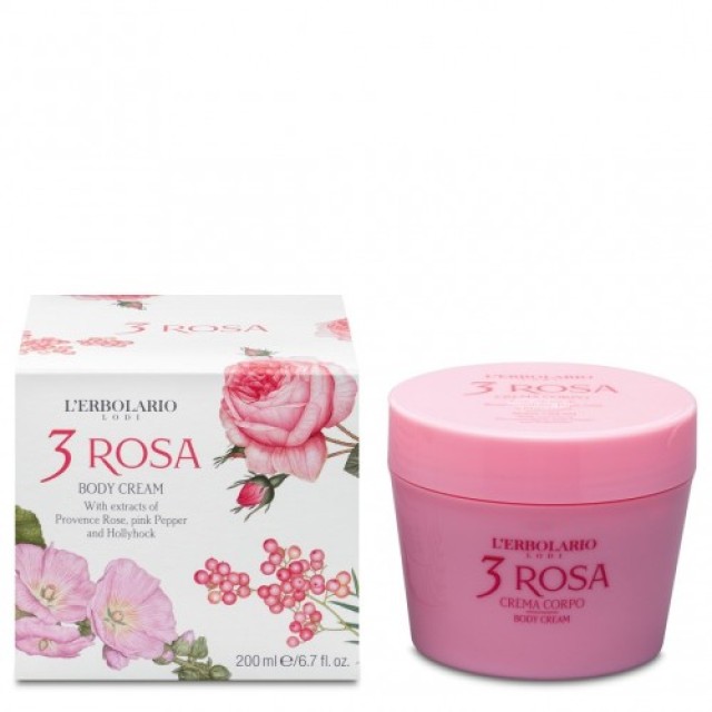 LERBOLARIO 3 Rosa Κρέμα Σώματος 200ml