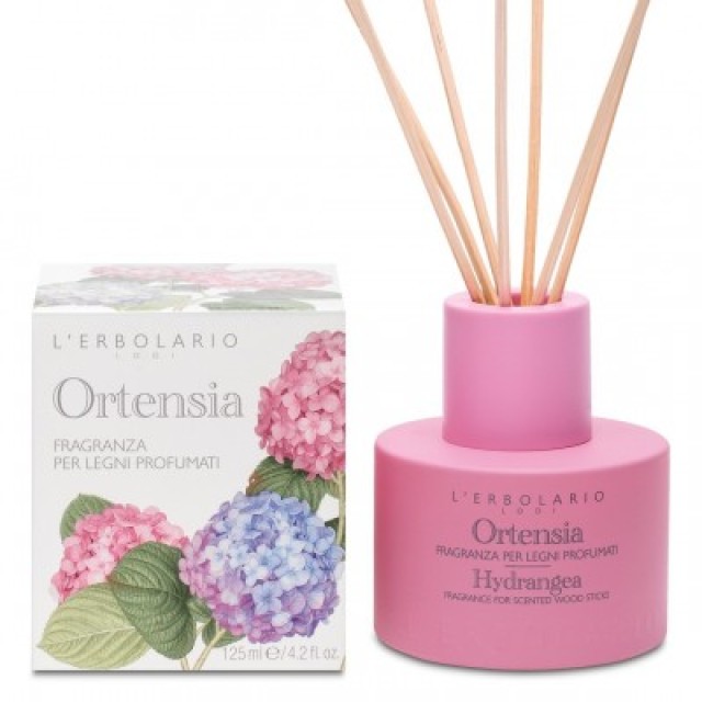 LERBOLARIO Αρωματικό χώρου με ξύλινα sticks Ortensia 125 ml