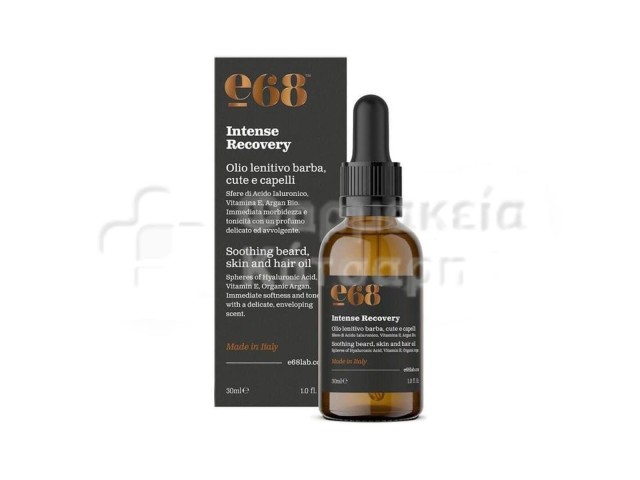 E68 Intense Recovery Soothing Beard, Skin & Hair Oil 30ml