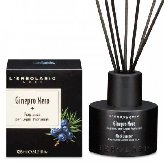 LERBOLARIO Αρωματικό χώρου με ξύλινα στικς Ginepro Nero 125ml