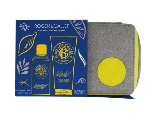 Roger & Gallet Set Twist Eau de Cologne 100ml , Shower Gel 200ml & Δώρο Νεσεσέρ