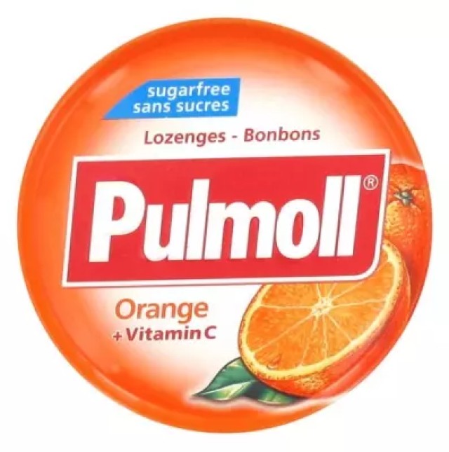 PULMOLL W/O SUG.ORAN 1 50G καραμέλες πορτοκάλι