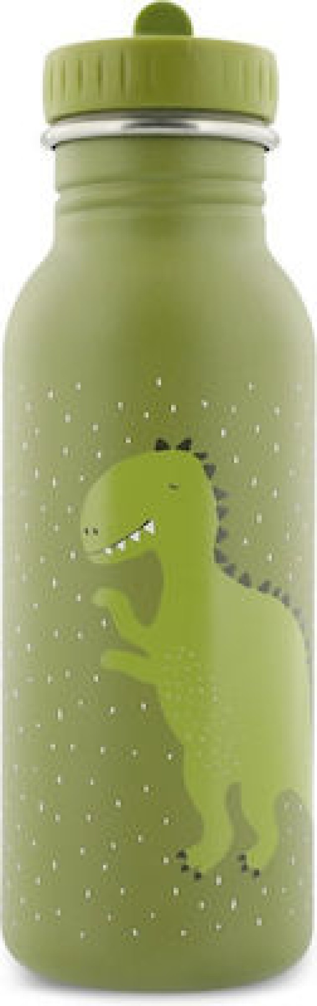 Trixie Mr. Dino Bottle Παιδικό Παγούρι Θερμός Δεινόσαυρος Ανοξείδωτο με Βιδωτό Καπάκι Πράσινο 500ml