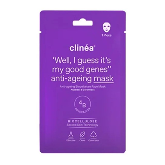 Clinea Anti-Ageing Biocellulose Μάσκα Προσώπου Για Αντιγήρανση 1τμχ.