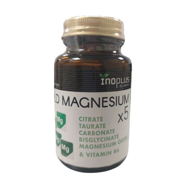 Inoplus Gold Magnesium x 5 + Vitamin Β6 30 tablets