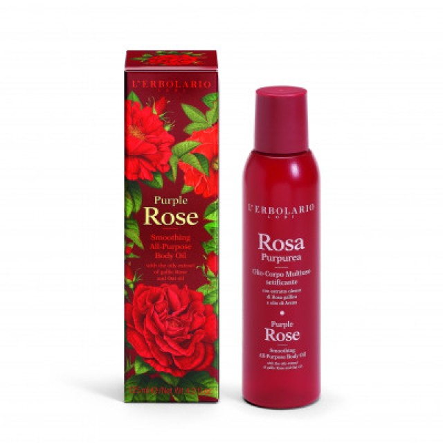 LERBOLARIO Μεταξένιο λάδι σώματος Rosa Purpurea 125 ml