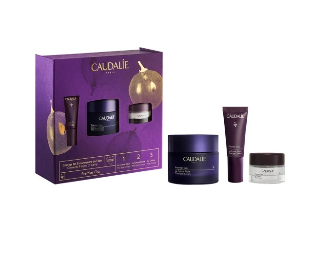 Caudalie Set Premier Cru the Riche Cream 50ml + Δώρο Premier Cru the Eye Cream 5ml + Premier Cru the Cream 15ml