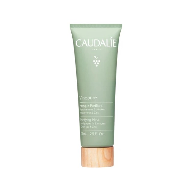 Caudalie Vinopure Purifying Mask Μάσκα Προσώπου για Αναζωογόνηση 75ml