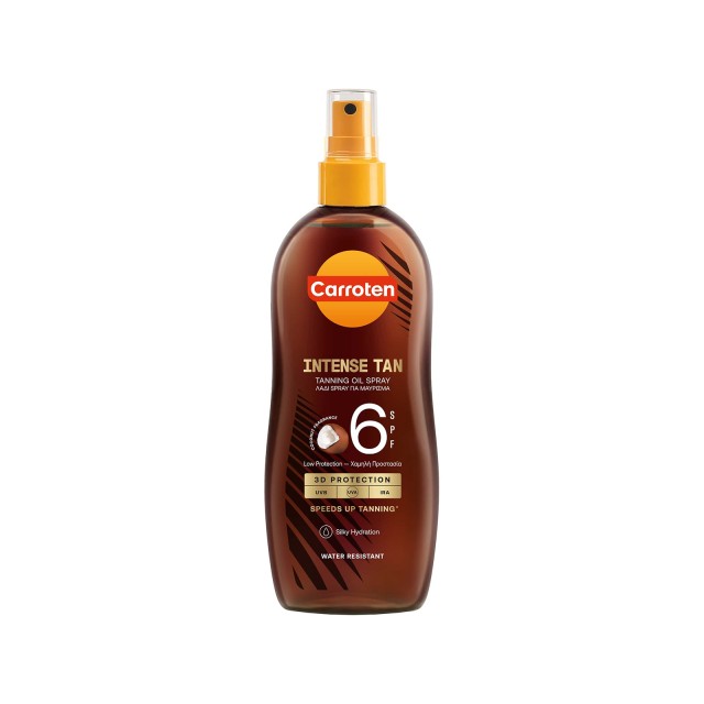 Carroten Intense tan αντηλιακό λάδι spray low spf6 200ml